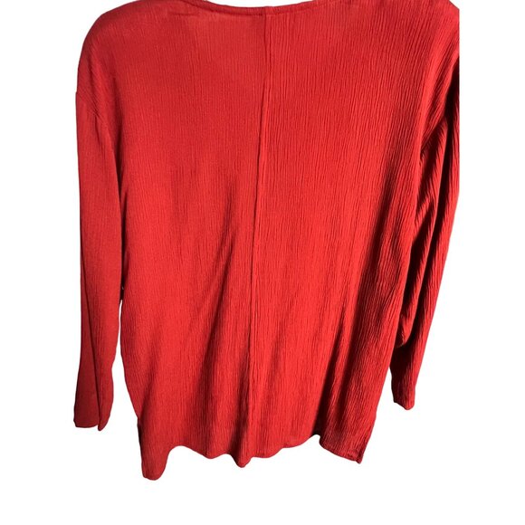 Vintage CL Carol Little size 4 Blouse Red Pullover USA Comfortable Y2K - Picture 4 of 6